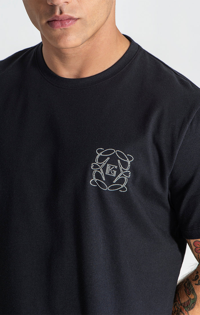 Black Nouveau Diamond Tee