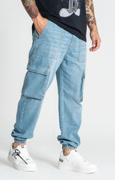 Light Blue Street Cargo Jeans