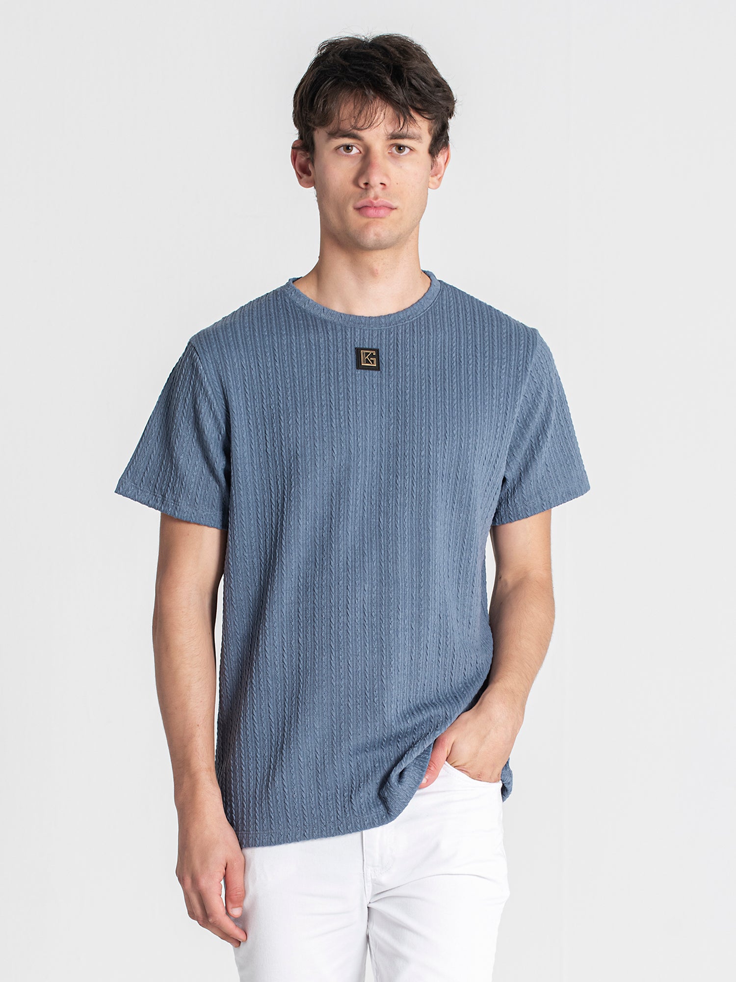 Blue Texture Tee