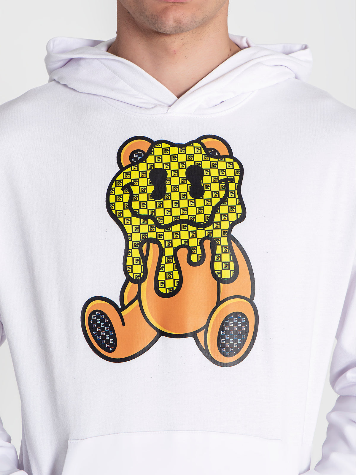 hoodies / White Melting Bear Hoodie