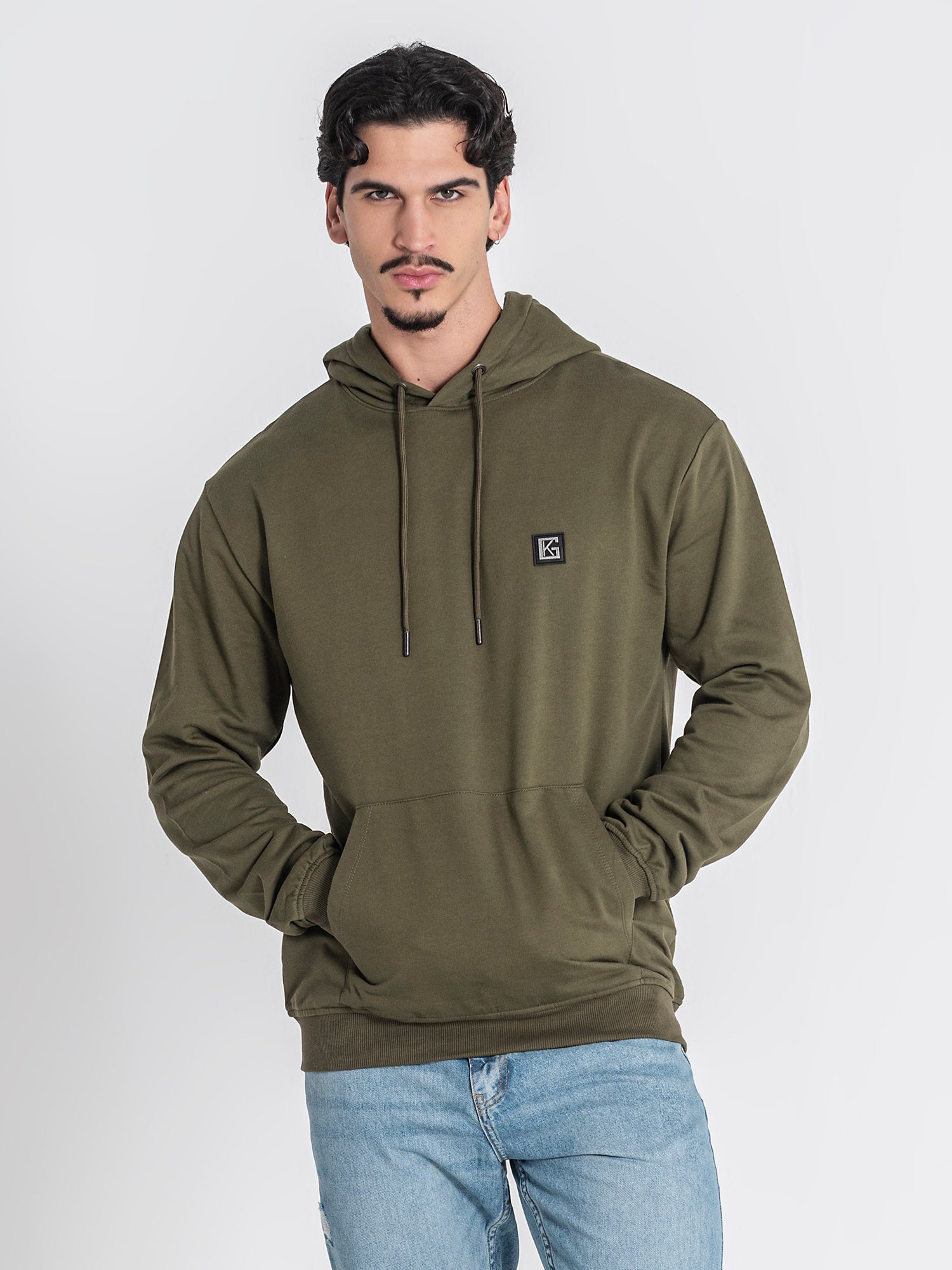 hoodies / Army Green GK Plaque Hoodie