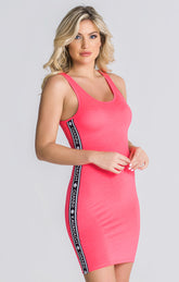 dresses / Neon Pink Core Dress With GK Elastic