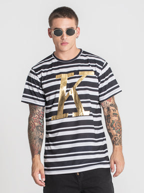 t-shirts / Black K Striped Tee