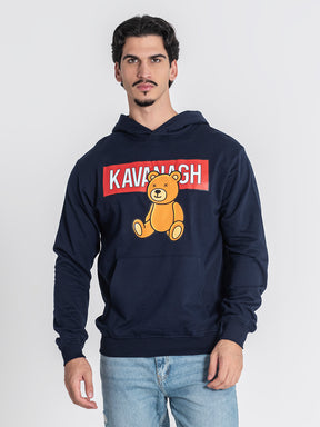 hoodies / Dark Blue Bear Alert Hoodie