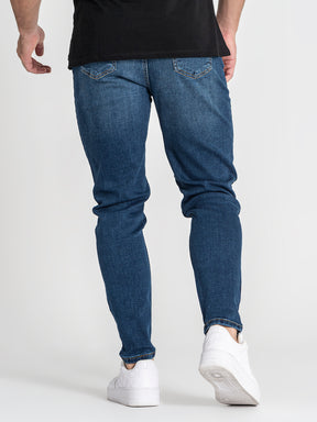 jeans / Dark Blue Carrot Leg Jeans