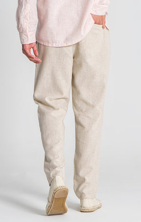 pants / Beige Linen Pants