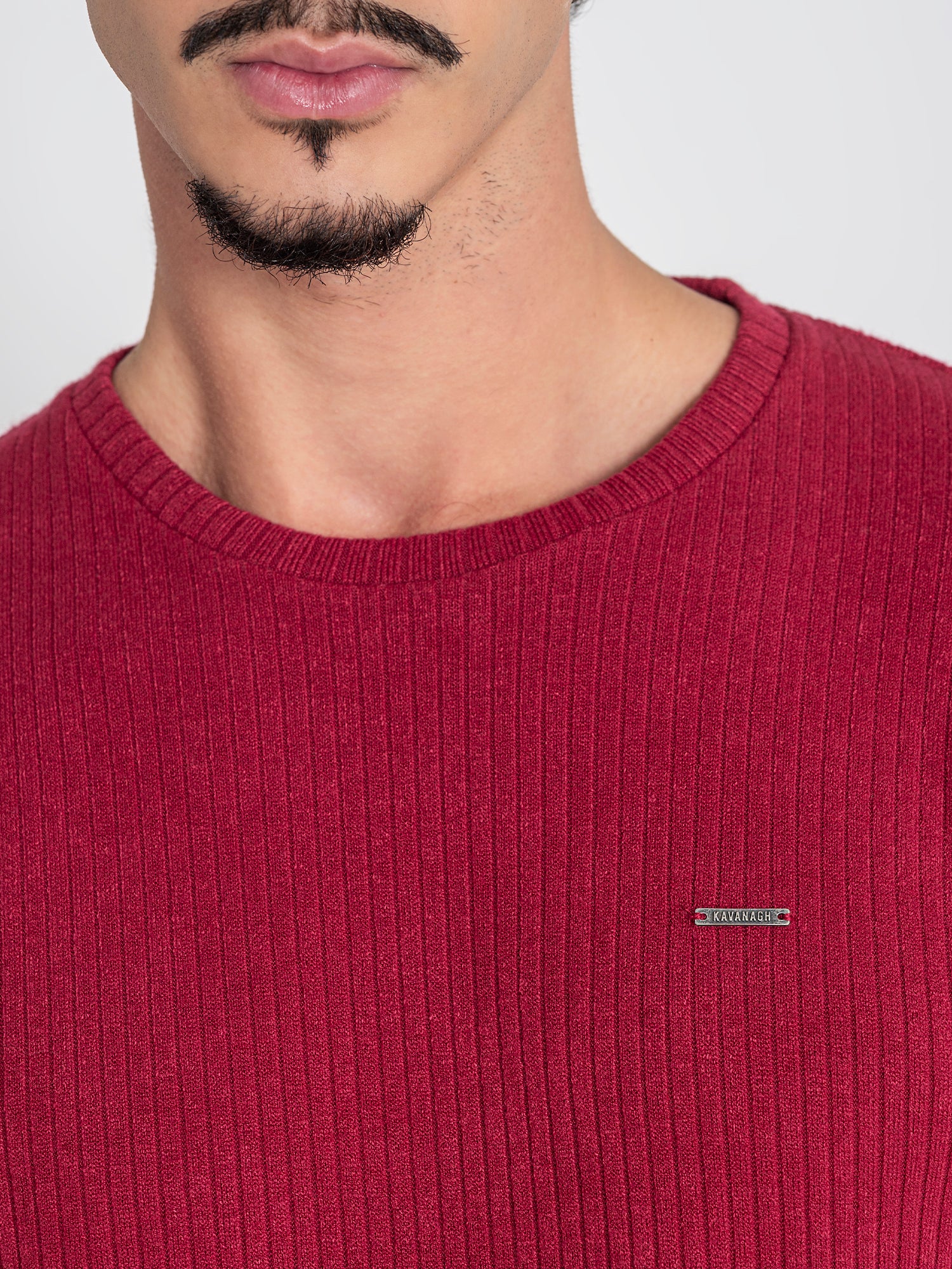 t-shirts / Burgundy Striped Tee