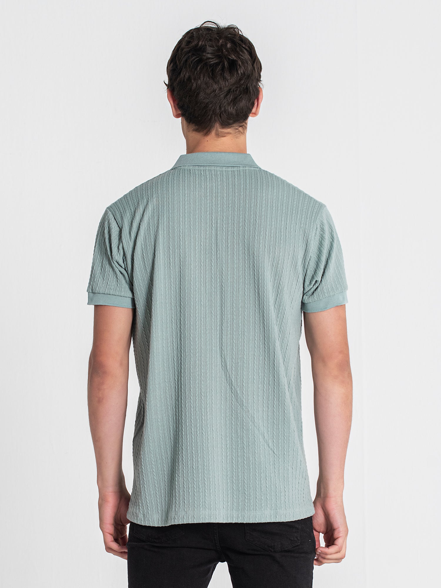 polos / Green Texture Polo