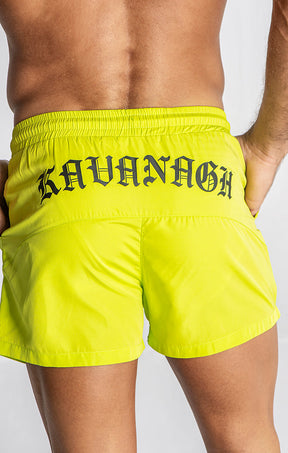 swimshorts / Green Message Swimshorts