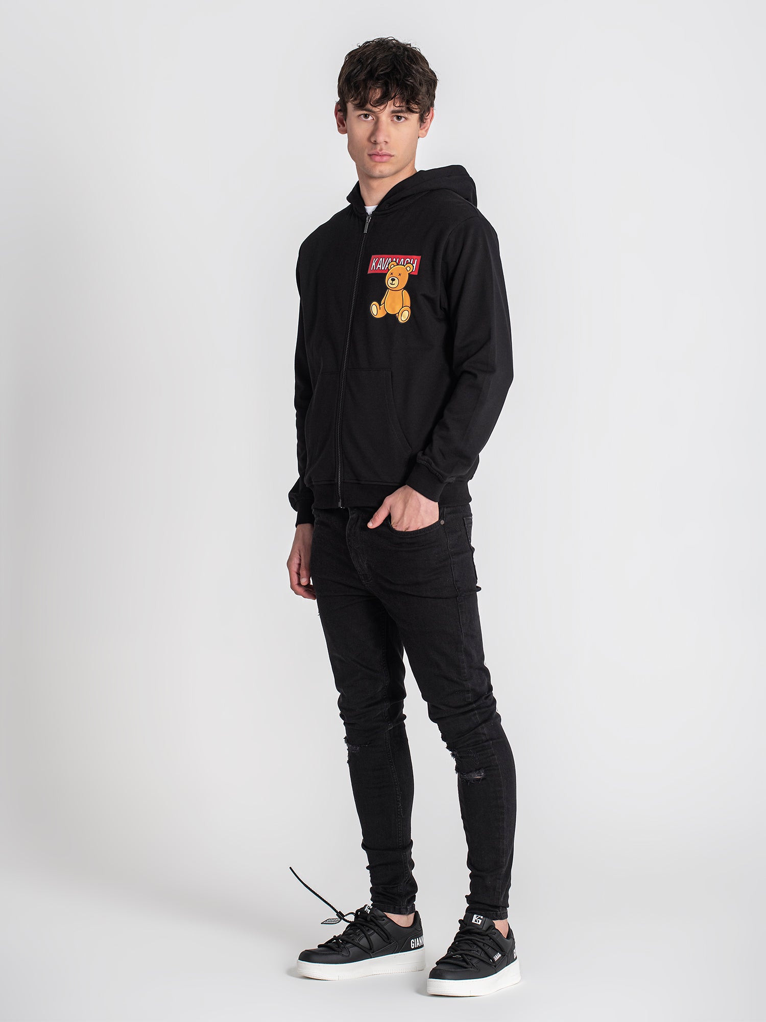 zip jackets / Black Bear Alert Hoodie Jacket