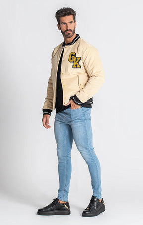 bombers / Beige Team Bomber Jacket