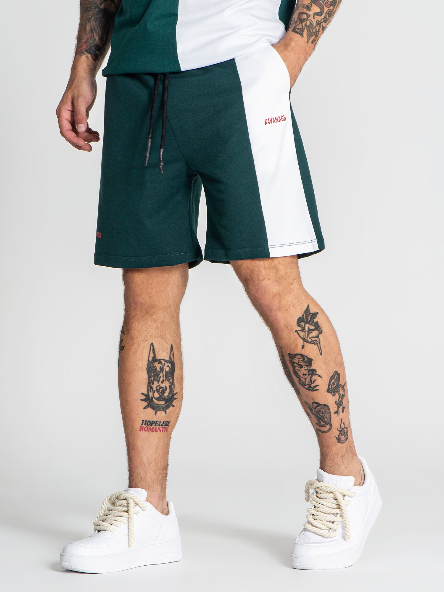 shorts / Green Block Shorts