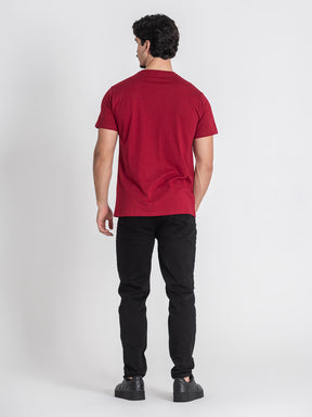 t-shirts / Burgundy GK Plaque Tee