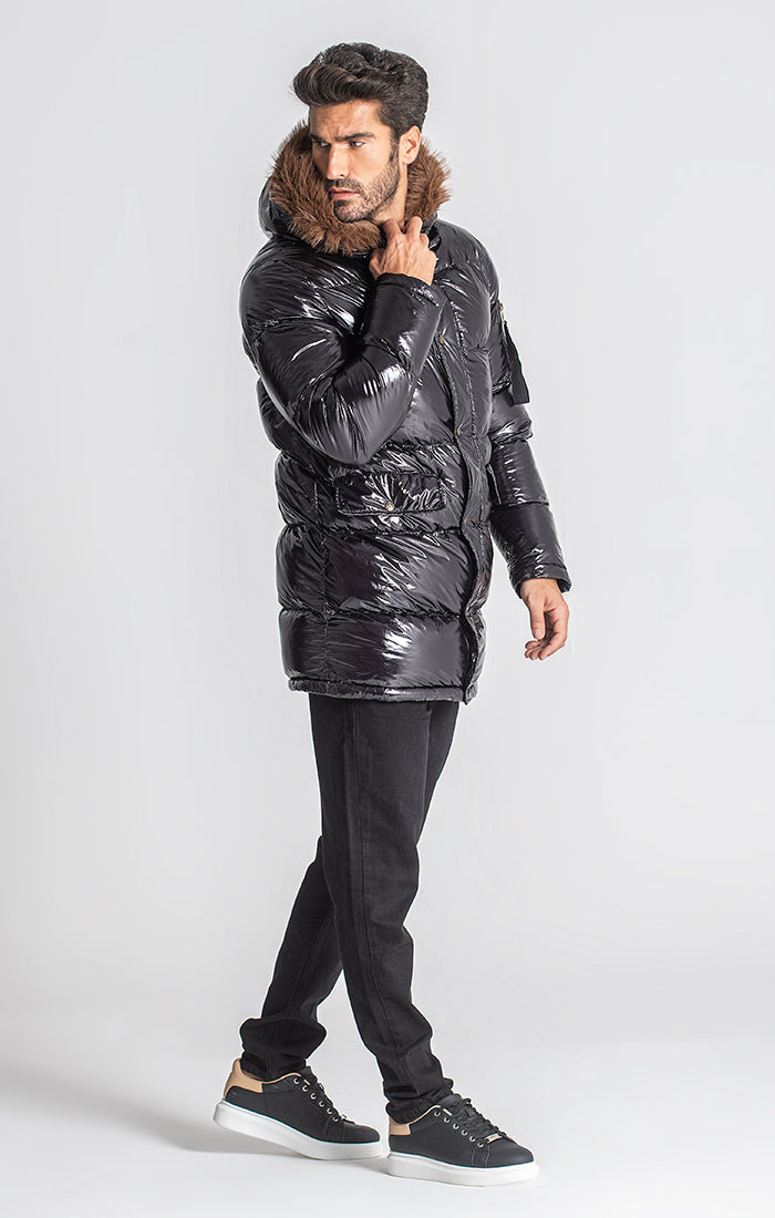 overcoats / Black iD Glossy Coat