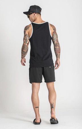 tank tops / Black Gummy Tanktop