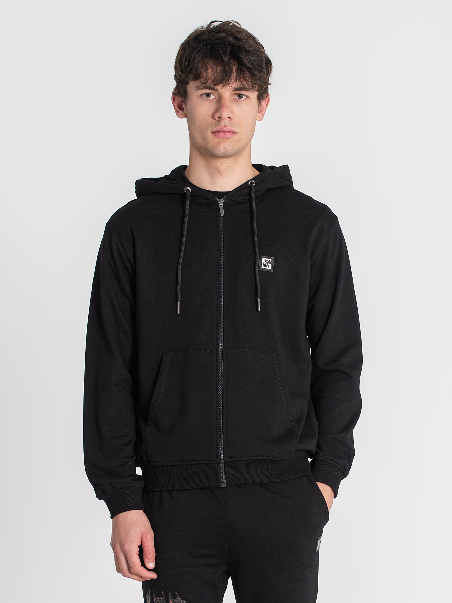 zip jackets / Black Anger Hoodie Jacket