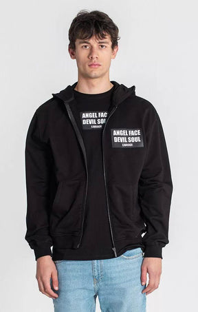 zip jackets / Black Doppelganger Hoodie Jacket