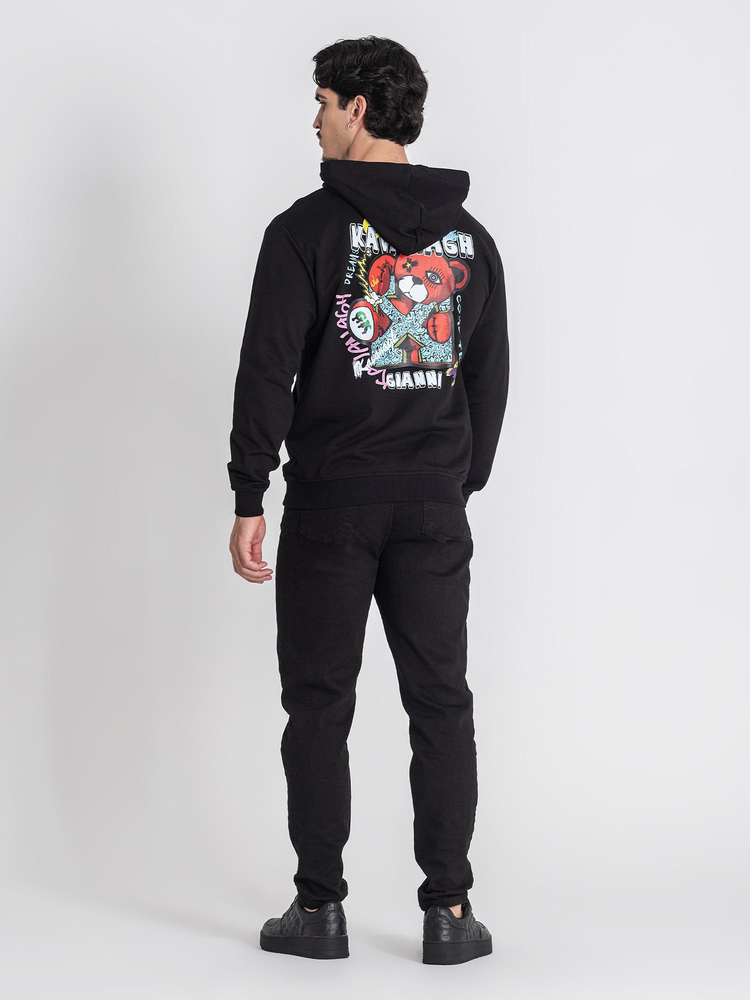 hoodies / Black Party Bear Hoodie