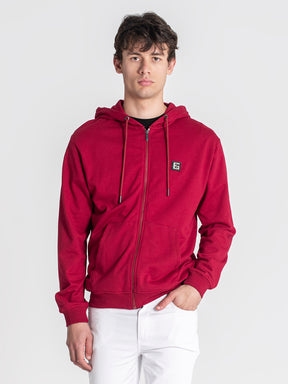 zip jackets / Burgundy Doppelganger Hoodie Jacket