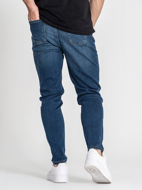 jeans / Dark Blue Carrot Leg Jeans