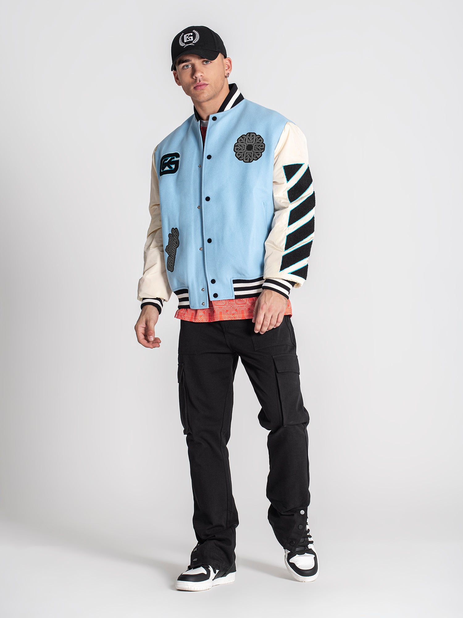 bombers / Blue Patches Bomber Jacket