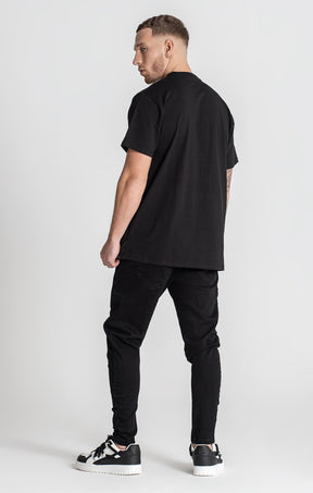 Black Satin Tee