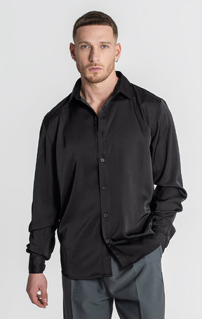 Black VIP Satin Shirt