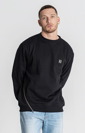 Black Zipper Sweat