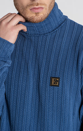 Blue Cosy Turtleneck