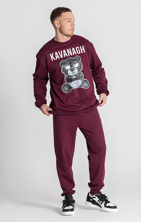 Burgundy Mad Bear Sweat