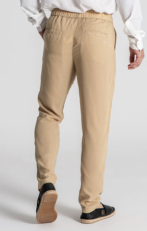 Beige Linen Pants