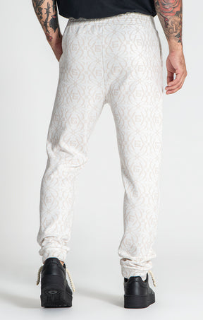 White Nouveau Joggers