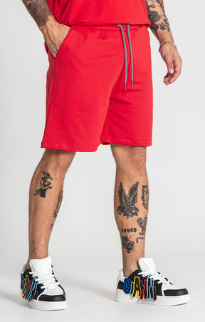 Red Futura Shorts