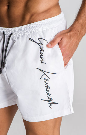 White L.A. Swimshorts