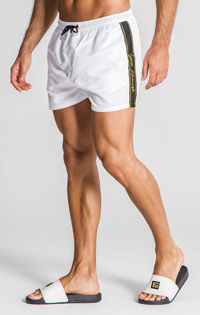 White Limits Swimshorts